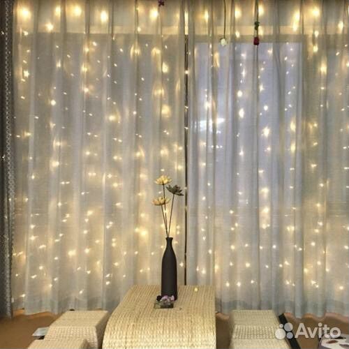 Гирлянды-шторы