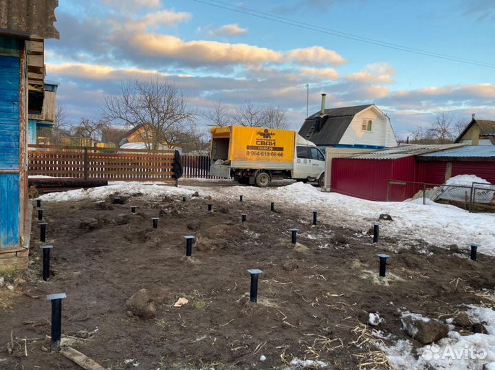 Винтовые сваи/ Фундамент на сваях