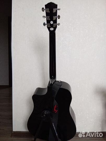 Акустическая гитара fender CD 60 SCE black