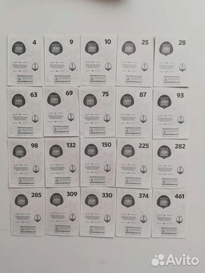 Наклейки panini road to 2018