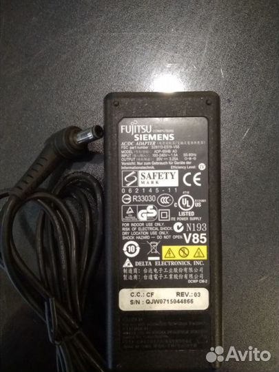Блок питания для Fujitsu Siemens 20v 3.25a