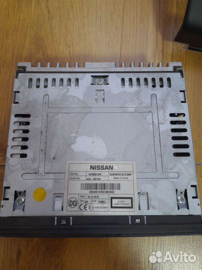 Магнитола на nissan qashqai j10, 2012 года