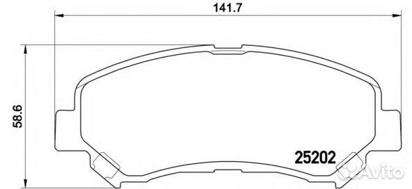 Brembo P79028 Колодки тормозные nissansuzuki X-TRA