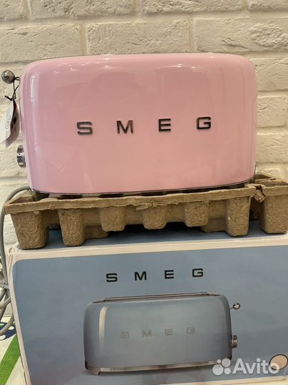 Тостер Smeg TSF02pkeu, розовый