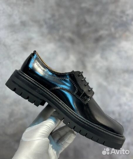 Туфли таби Maison Margiela кожаные premium