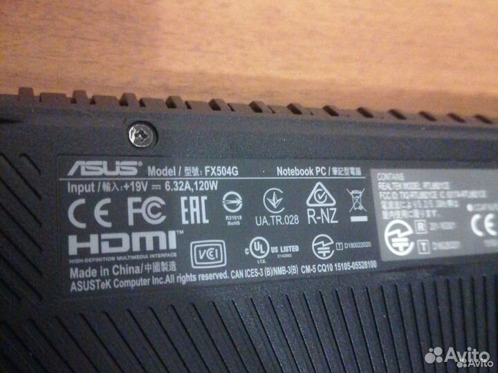 Игровой ноутбук asus tuf gaming fx 504