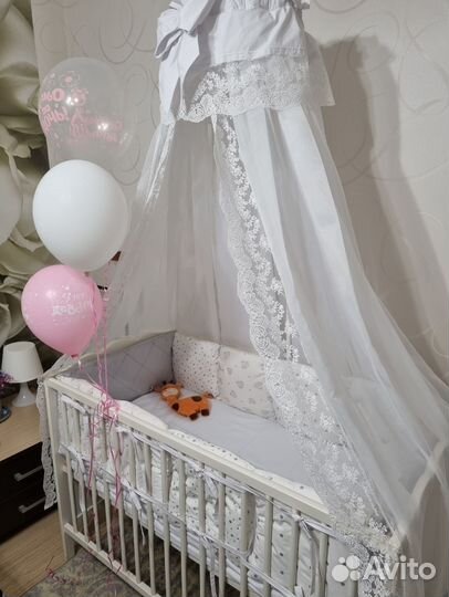 Детская кроватка IKEA с матрасом