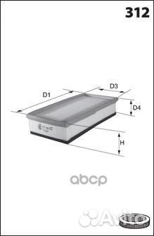 Фильтр воздушный ELP9397 Mecafilter