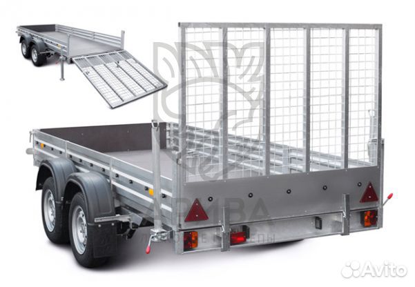 Прицеп с трапом 35.012 для снегоходов, спецтехники