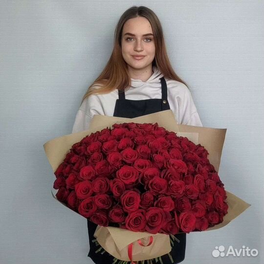 51 и 101 роза 50см