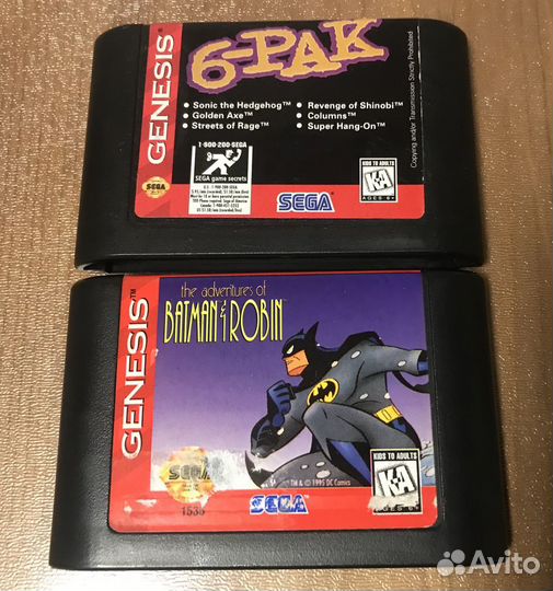 Игры Sega Genesis оригинальные картриджи