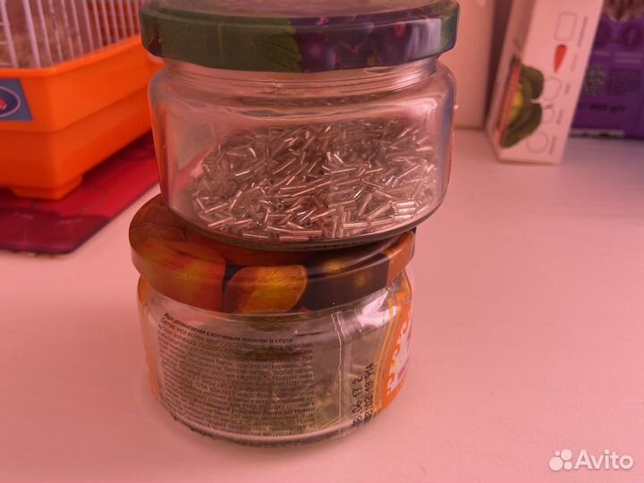 Бисер стеклярус