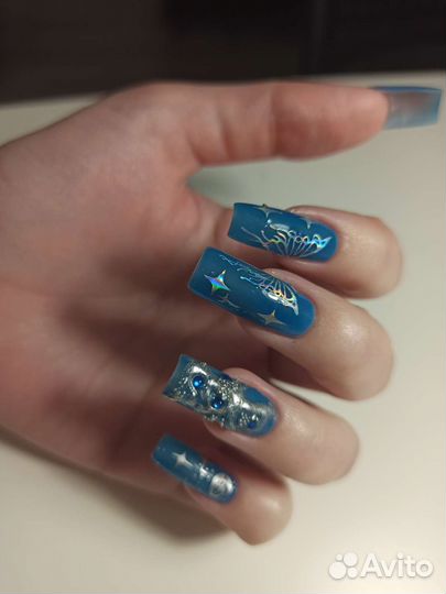 Маникюр наращивание