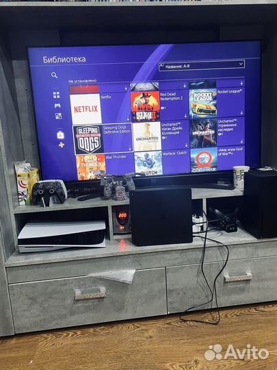 Sony Playstation 4 slim 1tb с играми