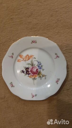 Тарелки мейсенский букет чехия 70г
