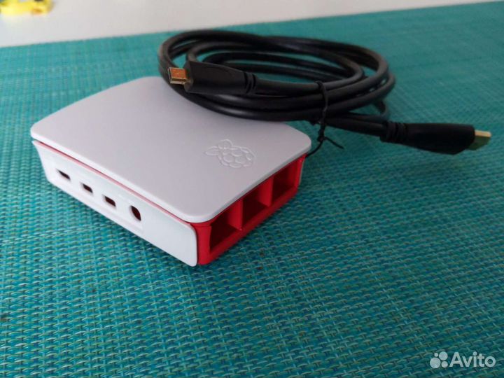 Корпус для raspberry pi 4 + провод microhdmi-hdmi