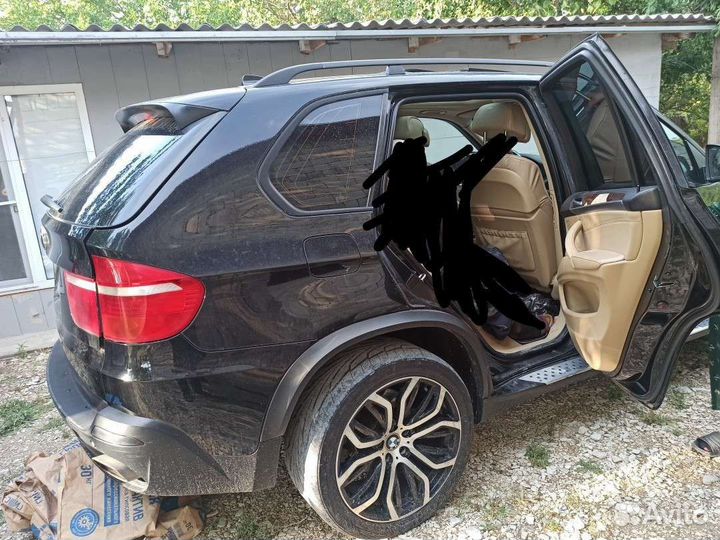 BMW X5 4.8 AT, 2007, битый, 999 999 км