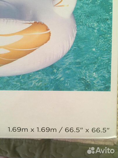 Надувной матрас «лебедь»