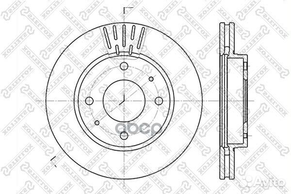 6020-3411V-SX диск тормозной передний Hyundai