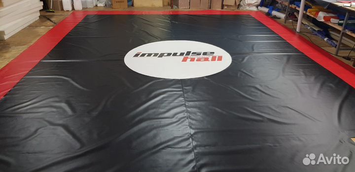 Борцовское покрытие 7х7м трёхцветное