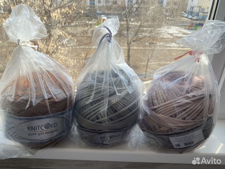 Шнур для вязания с сердечником