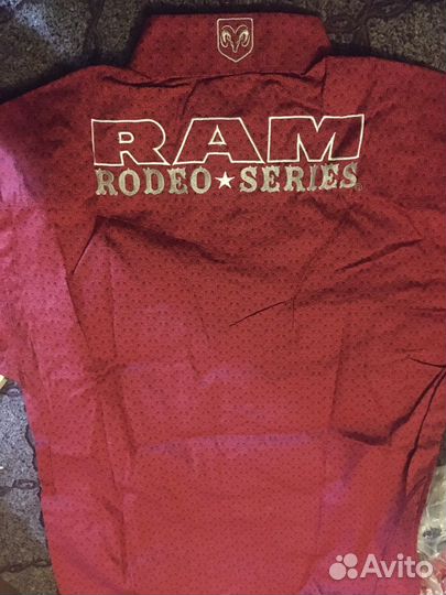 Рубашка Wrangler RAM Rodeo алая S редкость