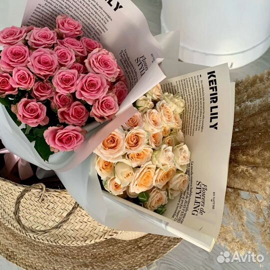 Цветы розы букет