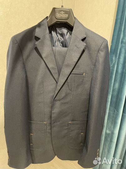 Школьный костюм для мальчика 152 синий