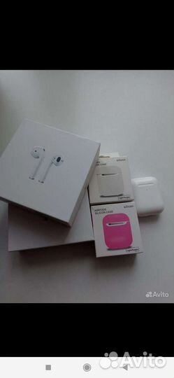 Беспроводные наушники, чехлы apple airpods 2