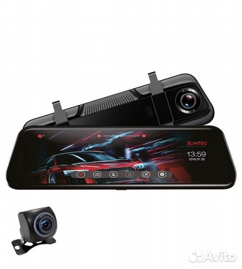 Видеорегистратор-зеркало с 2камерами SlimtecDualM9