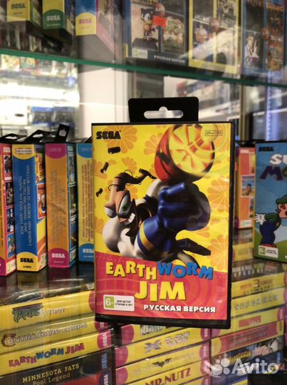 Картриджи sega Червяк Джим