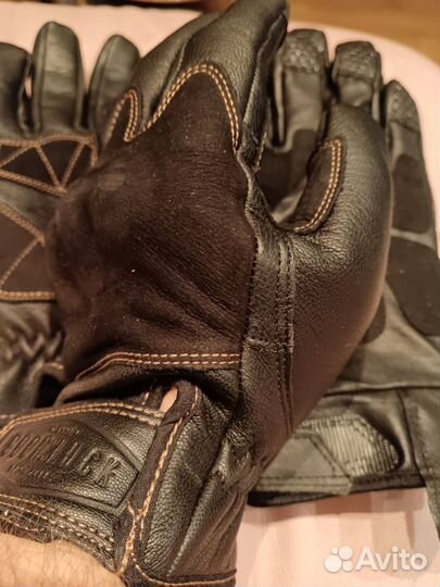 Мотоперчатки кожаные