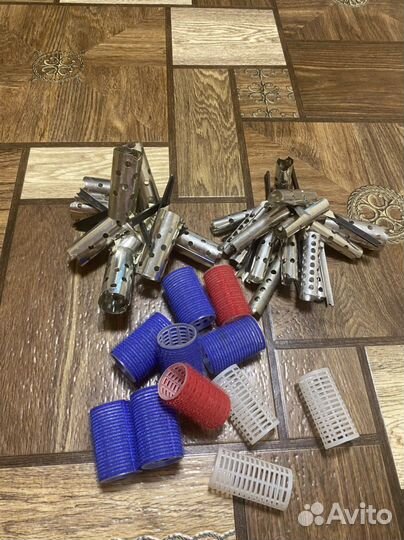 Бигуди железные, пласиасывые, липучки