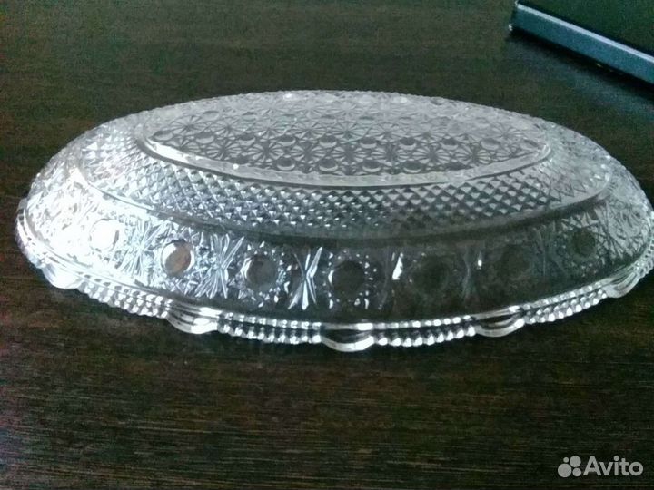 Блюдо хрустальное СССР