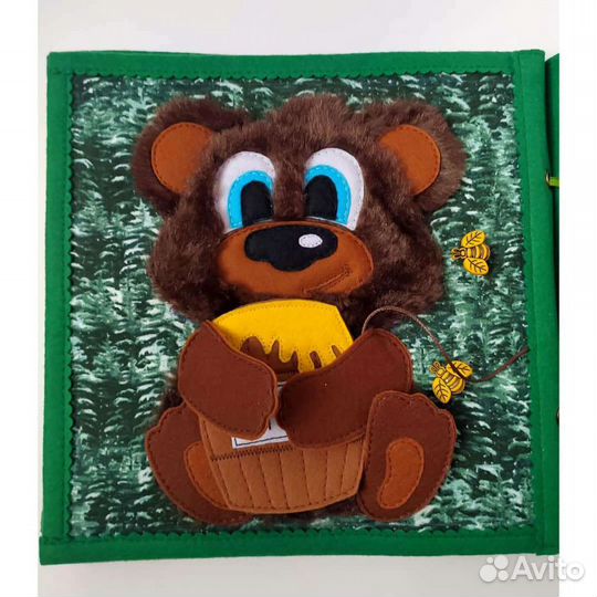 Мягкая развивающая фетровая книга