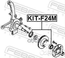 KIT-F24M подшипник ступицы передней к-кт Nissa