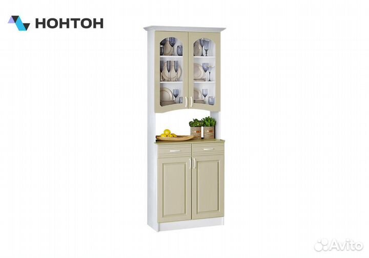 Буфет Констанция 2-х створчатый фисташковый