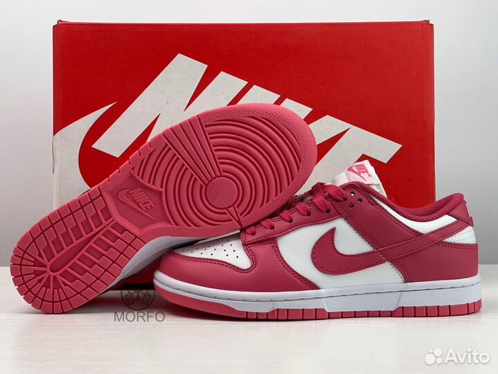 Кроссовки женские nike dunk low archeo pink