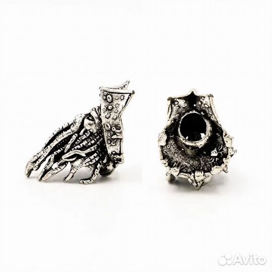 Бусина - Дэви Джонс / бороды / темляка (микс) (сер