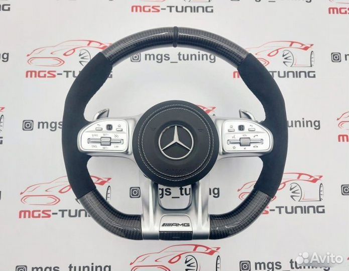 Руль E63 AMG Карбон + алькантара на E-Class W213