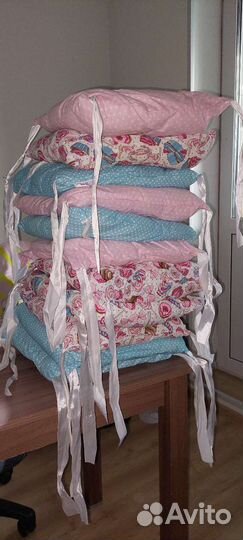 Подушки-бортики для детской кроватки