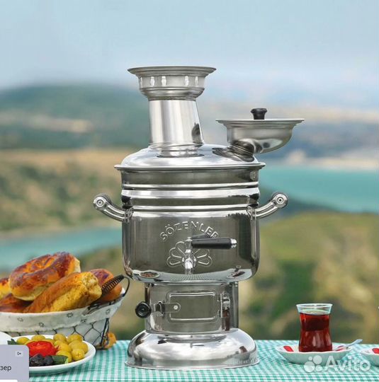 Самовар на дровах новый