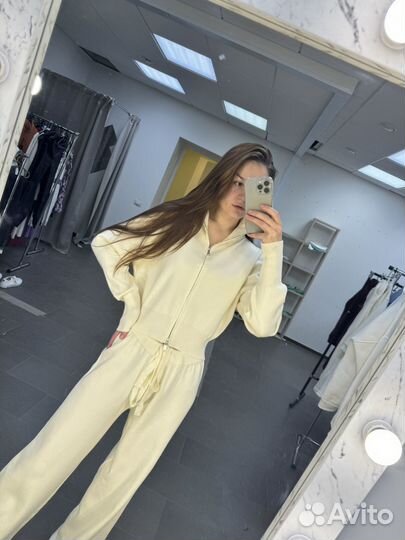 Костюм теплый вязаный размер единый