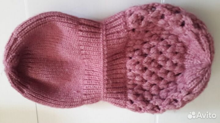 Шапка вязаная женская