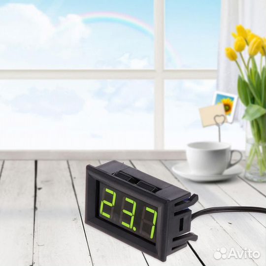 Термометр светодиодный 5-12 вольт