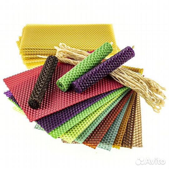 3 Вощина для свечей цветная 30 листов 200*130 мм