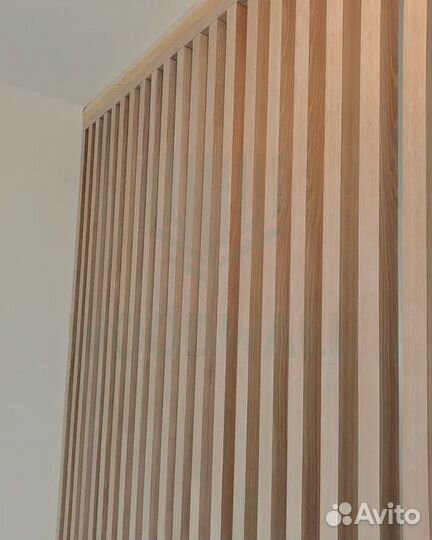 Декоративные рейки woodwall для перегородки 24 шт