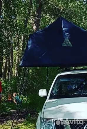 Багажник на крышу с палаткой