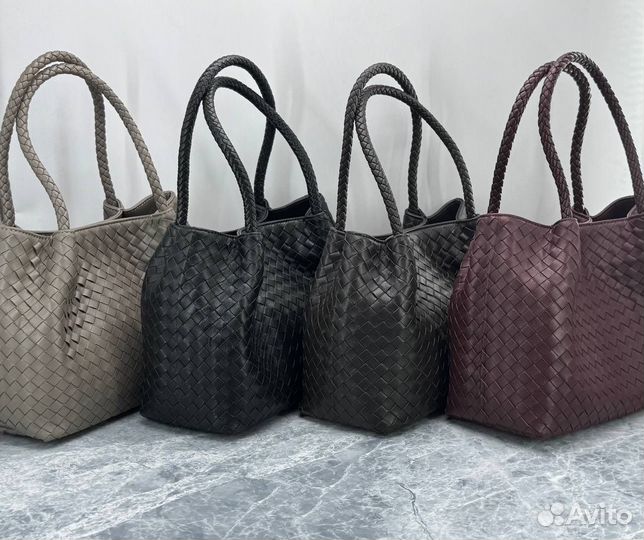 Сумка botega veneta натуральная кожа