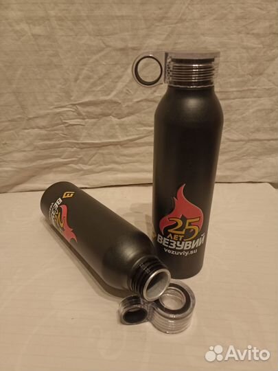 Бутылка питьевая металлическая 650 мл